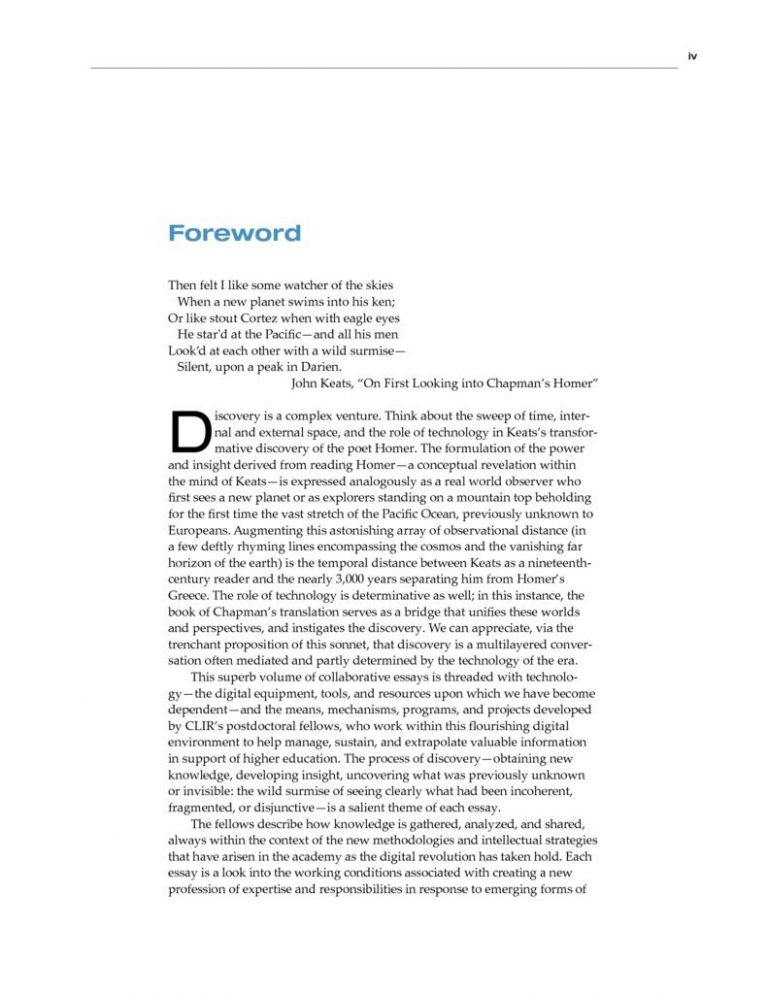 how to write a foreword for a thesis