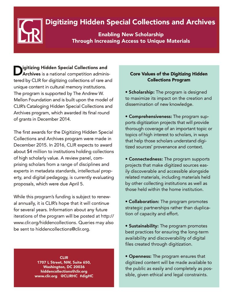 Clir dissertation fellowship picture