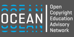 Open Copyright Education Advisory Network (OCEAN) Logo on grey background
