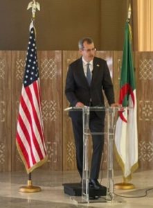 HE Mark Shapiro, Chargé d'Affaires, US Embassy Algiers, opening the conference.