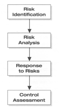 Flow of business risk-management activities in an organization